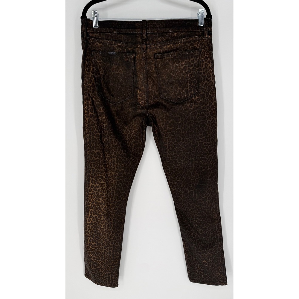 MONFRERE GREYSON ANIMAL PRINT SKINNY FIT JEANS METALLIC COATED NOIR 33X30 - Picture 11 of 11